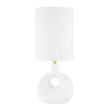 Aged Brass / White Ceramic