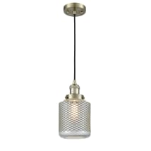 Antique Brass / Clear Wire Mesh
