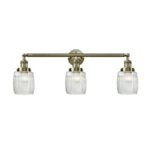 Antique Brass / Thick Clear Halophane