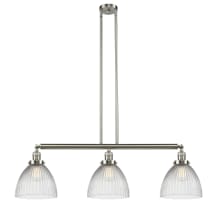 Brushed Satin Nickel / Clear Halophane