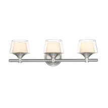 Satin Nickel / White / Clear