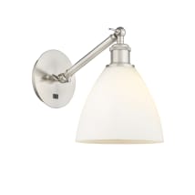 Brushed Satin Nickel / Matte White