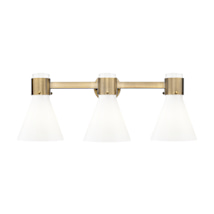 Brushed Brass / Gloss White