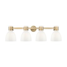 Brushed Brass / Gloss White