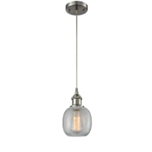 Brushed Satin Nickel / Clear Crackle