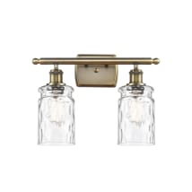 Clear Water Glass / Antique Brass