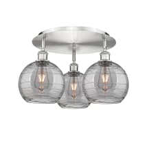 Satin Nickel / Light Smoke Deco Swirl