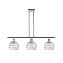 Clear Deco Swirl / Polished Nickel