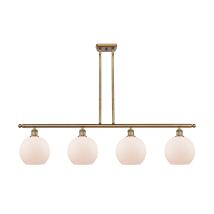 Brushed Brass / Matte White