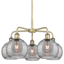 Antique Brass / Light Smoke Deco Swirl