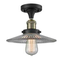 Black Antique Brass / Clear Halophane
