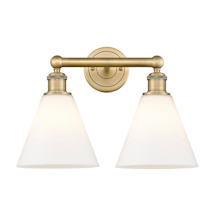 Brushed Brass / Matte White