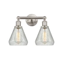 Brushed Satin Nickel / Clear Crackle