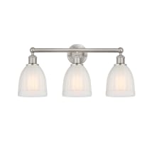 Brushed Satin Nickel / White
