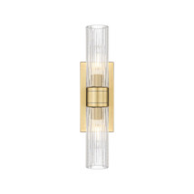 Brushed Brass / Striped Clear