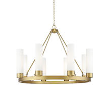 Brushed Brass / White