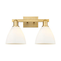 Brushed Brass / Matte White
