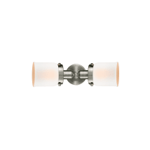 Brushed Satin Nickel / Matte White Cased