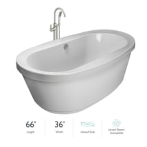 White / Brushed Nickel Tub Filler