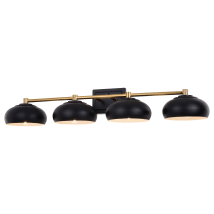 Matte Black / Satin Brass