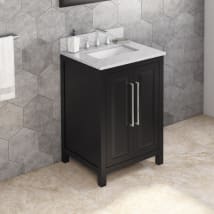 Black / White Carrara Marble Top