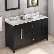 Black / Calacatta Vienna Quartz Top