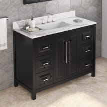Black / Calacatta Vienna Quartz Top