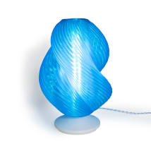 Clear Blue / White
