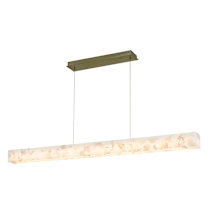 Brushed Brass / Alabaster Rocks