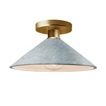 Brushed Brass / Concrete