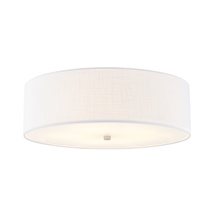 Brushed Nickel / White