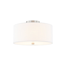 Brushed Nickel / White