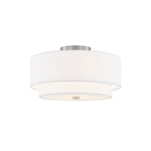 Brushed Nickel / White