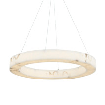 Brushed Brass / Faux Alabaster