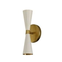 White and Vintage Brass