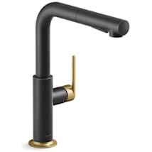 Matte Black / Brushed Moderne Brass