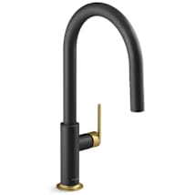 Matte Black / Brushed Moderne Brass