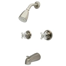 Kingston Brass Vintage Duscharmatur Nur Dusche – Poliertes Chrom, Mit Druckausgleichventil, 1,8 GPM, 17,8 Cm Rosette