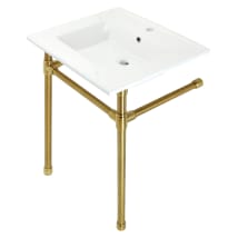 White / Brushed Brass