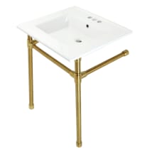 White / Brushed Brass