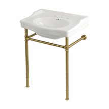 White / Brushed Brass