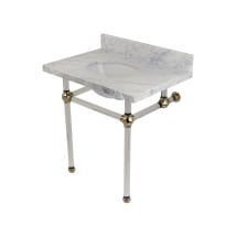 Carrara Marble / Polished Nickel