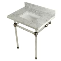 Carrara Marble / Polished Nickel