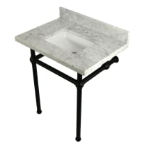 Carrara Marble / Matte Black