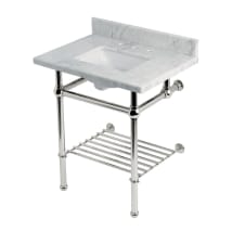 Carrara Marble / Polished Nickel