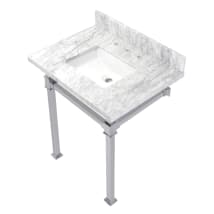 Marble White / Polished Chrome
