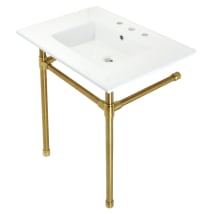 White / Brushed Brass