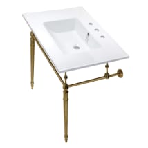White / Brushed Brass