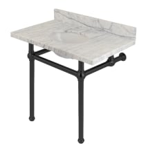Carrara Marble / Matte Black