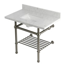 Carrara Marble / Brushed Nickel